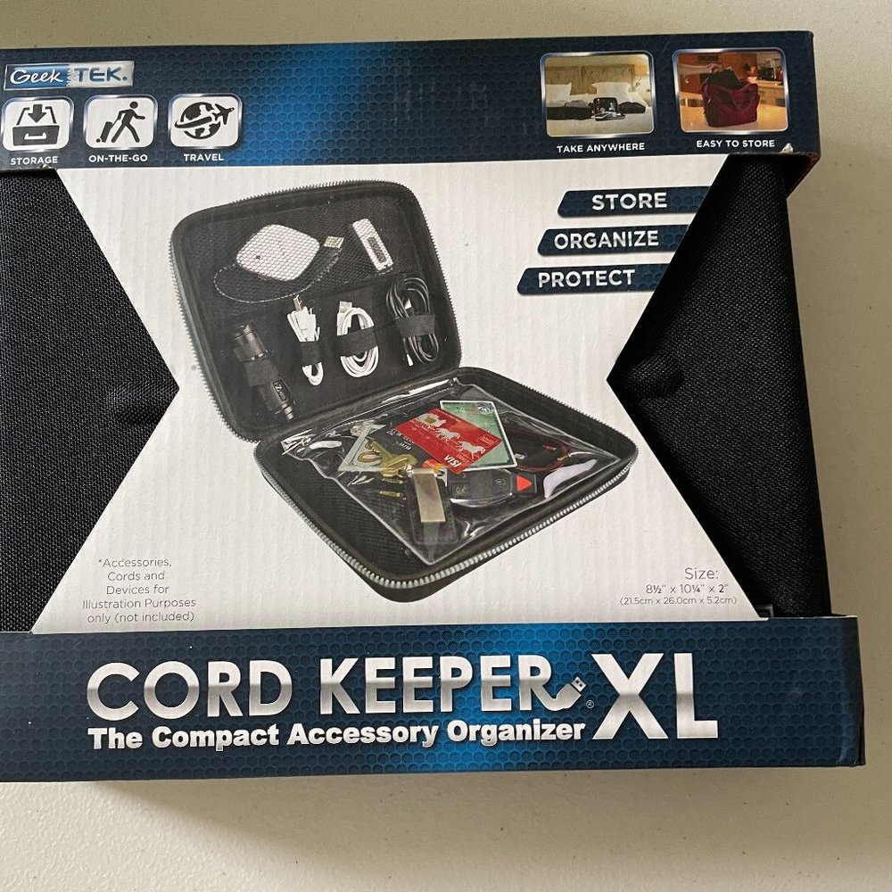Black Cord Organizer case